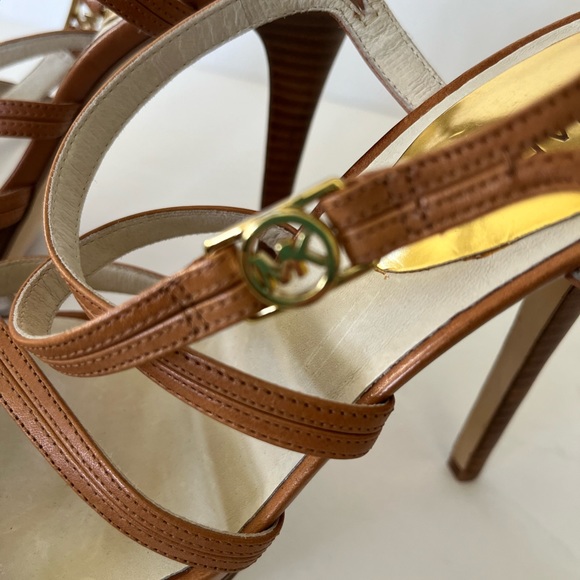 Michael Kors High Heels Sandals Tan Brown Size 9 - Picture 7 of 7